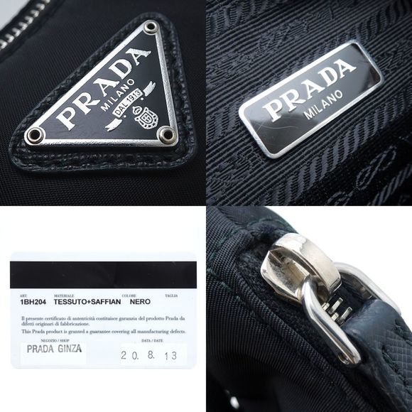 PRADA Prada Re-Edition 2005 Re-Nylon 1BH204 2Way Bag Nylon x Leather NERO Bla... - Picture 6 of 10